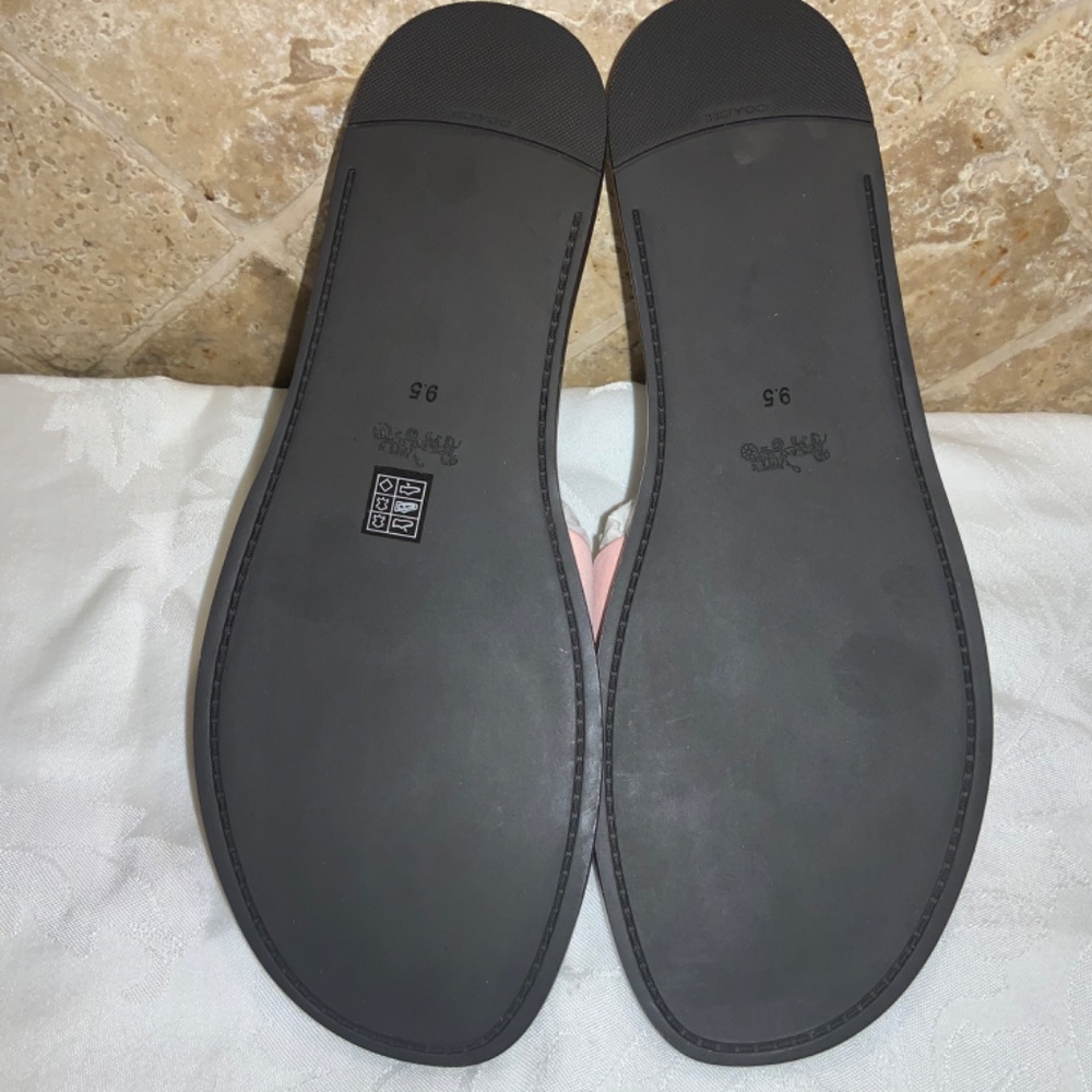 Coach Rivet Tea Rose Slide Sandal in Peony Sz 9.5 - Picture 5 of 7